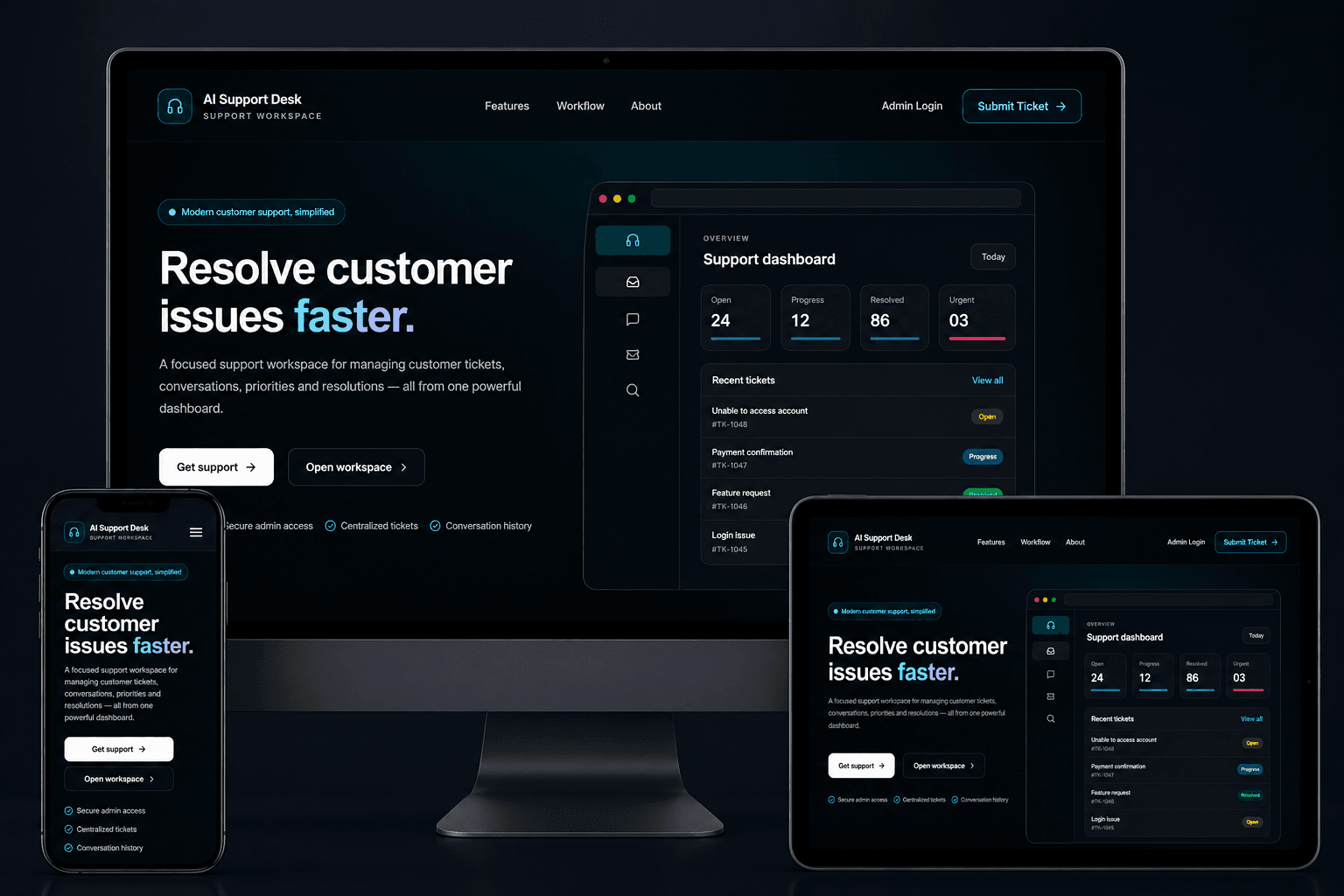 A Modern Full-Stack Customer Support Desk Built With Next.JS