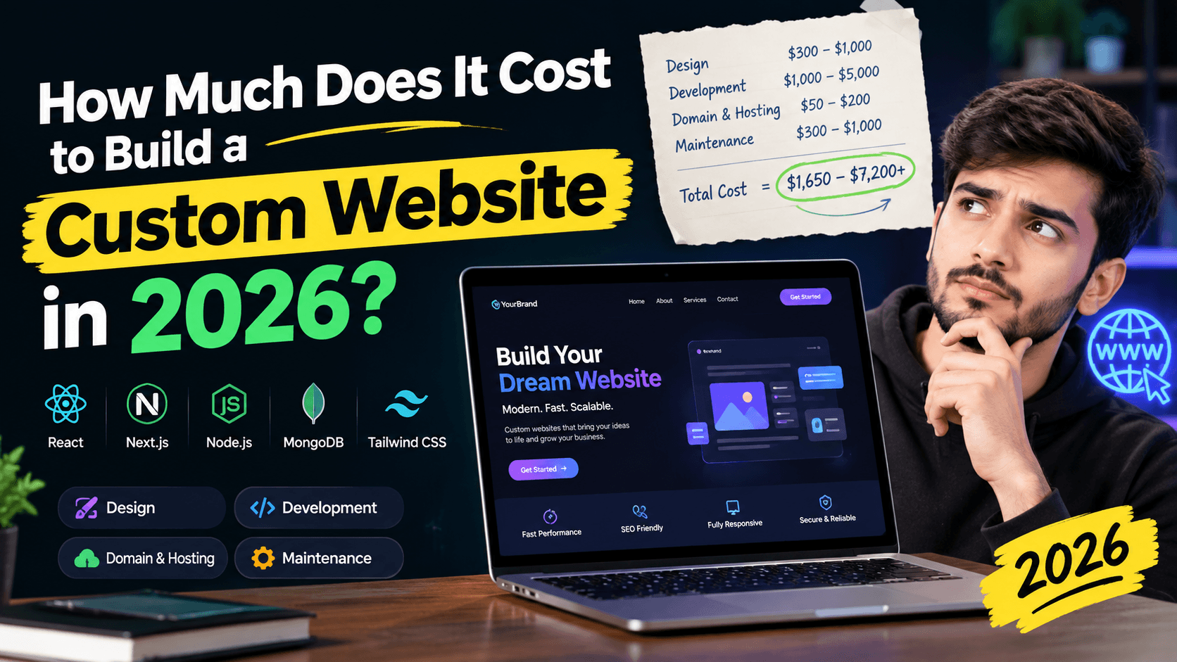 How Much Does It Cost to Build a Custom Website in 2026?